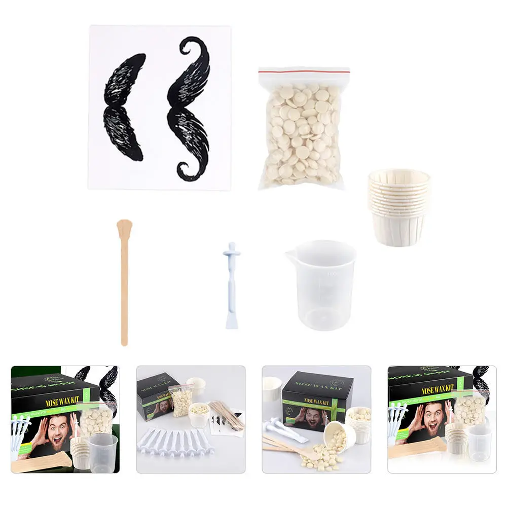 Hair Nose Waxing Kit Beans Nostril Cleaning Depilation Nose Hair Tool Applicator Nostril Cleaning Kit Safe Multi Use