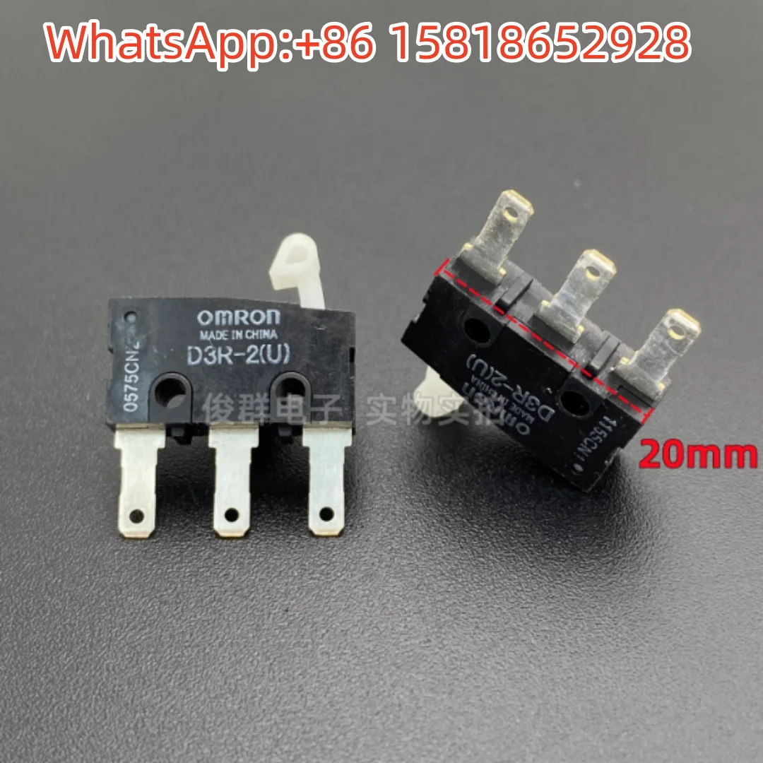 2pcs OMRON D3R-2U Micro Switch 3 Pin Stroke Limit Detection Reset Rinnai Gas Stove Gas Stove