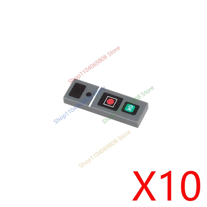 Szene Modell Druck Zubehör Bausteine Dashboard Bildschirm tastatur Maus Control Tasten Mini Kompatibel Ziegel Spielzeug N08
