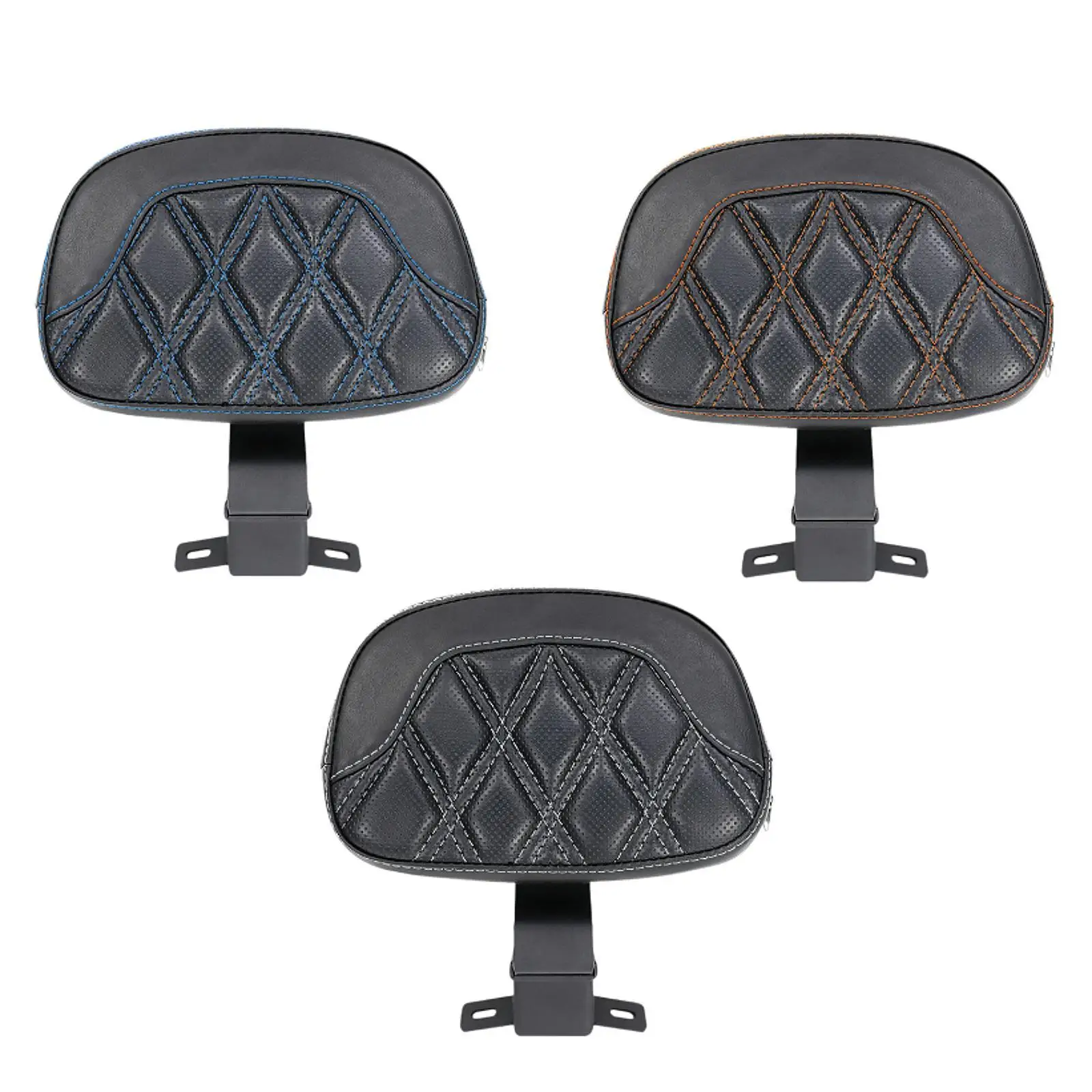 Riders Backrest for Touring Cvo Soft Pad Motorcycle Driver Replaces Detachable Adjustable 09-22 Driver Riders Backrest Mounting