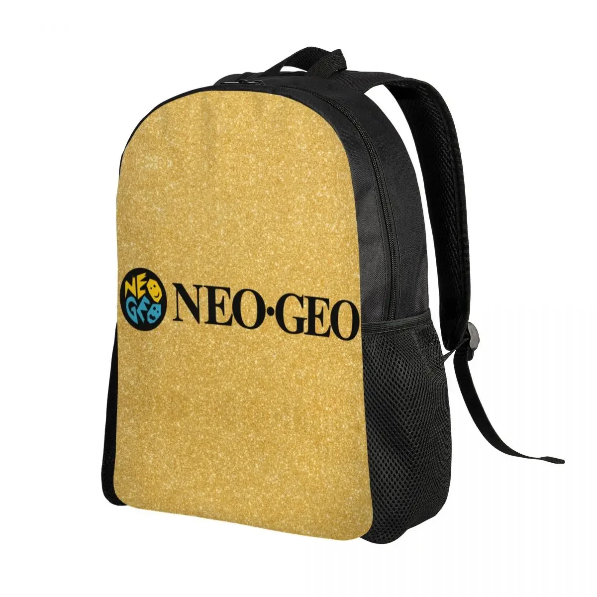 Neo Geo Logo Backpack for Men Women College School Student Bookbag Fits 15 Inch Laptop Neogeo Arcade Bags