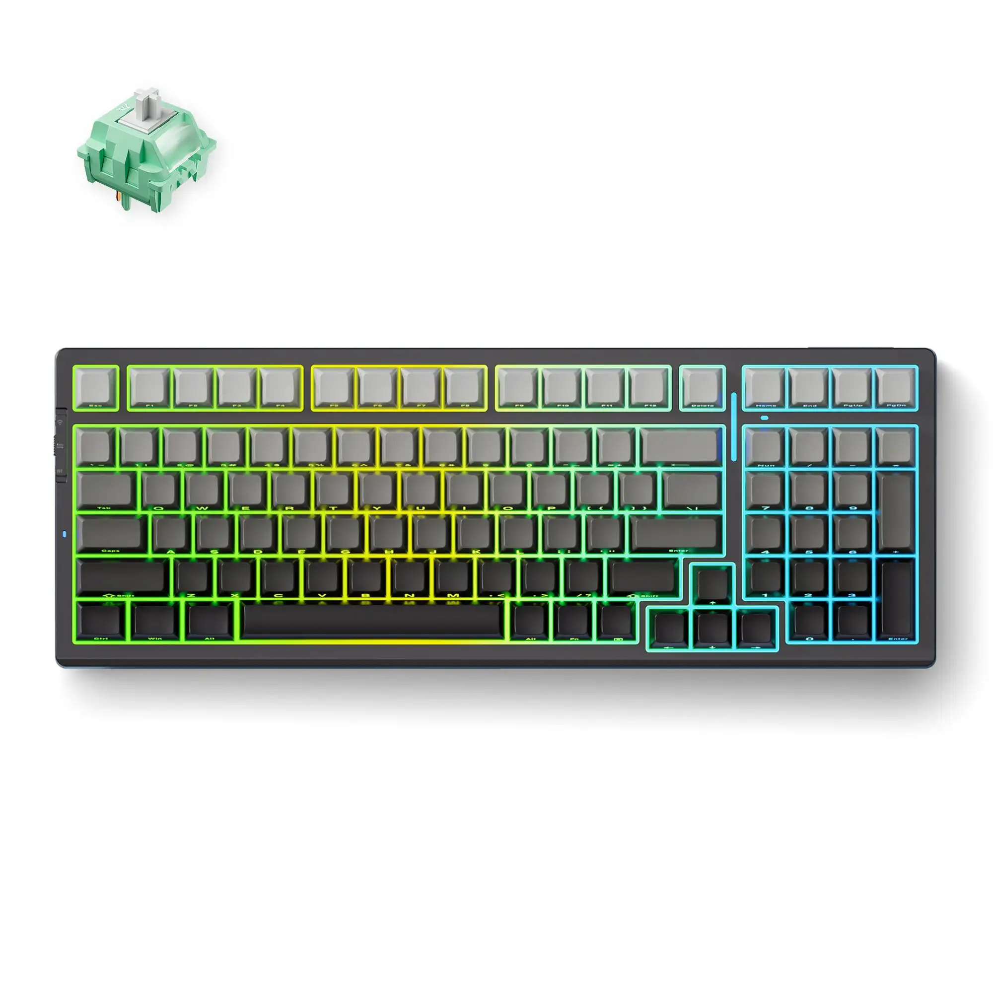 G98 Pro Wireless Tri-Mode Custom Mechanical Gaming Keyboard 98 % Layout Dichtungsstruktur PBT Keycaps Gaming Keyboard