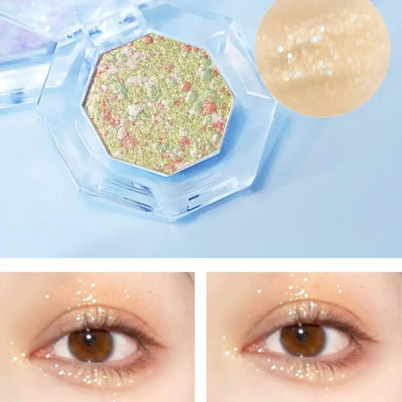 Make-Up Oogschaduw Palet Mono Oogschaduw Schijf Fijne Glitter Oogschaduw Perfect Voor De Brug Van De Neus De Hoeken Van De Ogen