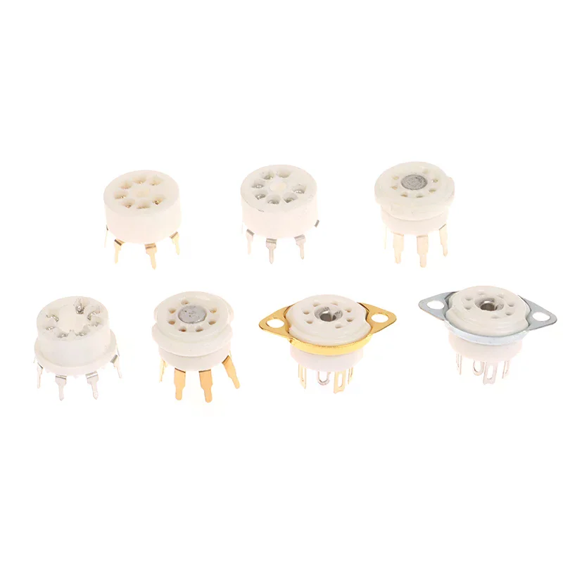 1PCS 6X4 6Z4 EZ90 EF95 6AU6 6J4 EF94 6J2 6J1 6C4 6AV6 6AQ5 Tube Socket For 7Pin B7G Vaccum Tube Amplifier Audio DIY Parts