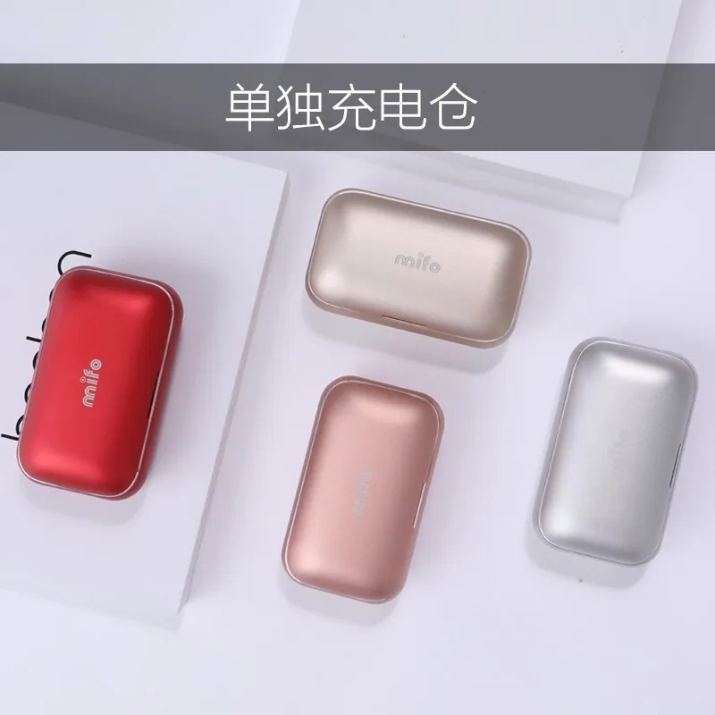MIFO O5 صندوق تخزين سماعة رأس بلوتوث ، علبة شحن ، رأس سماعة أذن يسرى ، رأس سماعة أذن يميني ، ملحقات أصلية