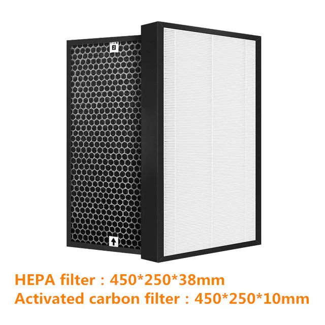 for Sharp Air Purifier parts FZ-J80DFE FZ-J80HFE FP-J60TA FP-J80TA FP-J60 FP-J80 HEPA Filter and Actived Carbon Filter Replac