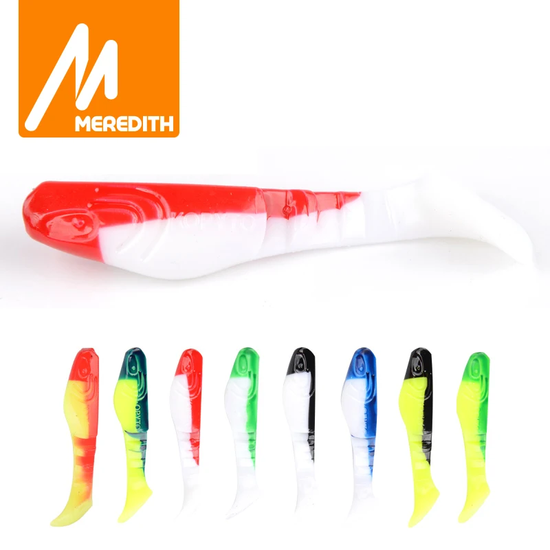 MEREDITH Relax Kopyto Silicone Fishing Baits 8.5cm 6.8g 8pcs Set of 3 Predator Tackle Soft Plastic Jig Heads Pike Lures Fishing