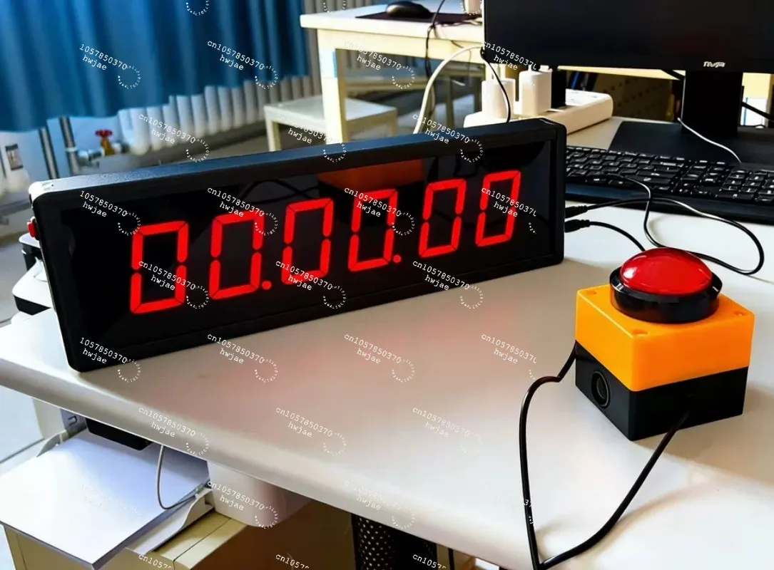 For 6-Digit LED Digital Competition Timer Countdown Stopwatch with Remote Control for Training Speech