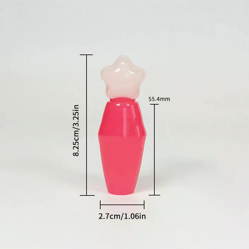 Transparante lipglossbuis Dikke staaf Grote borstelkop Lege fles Lippenglazuurcontainer
