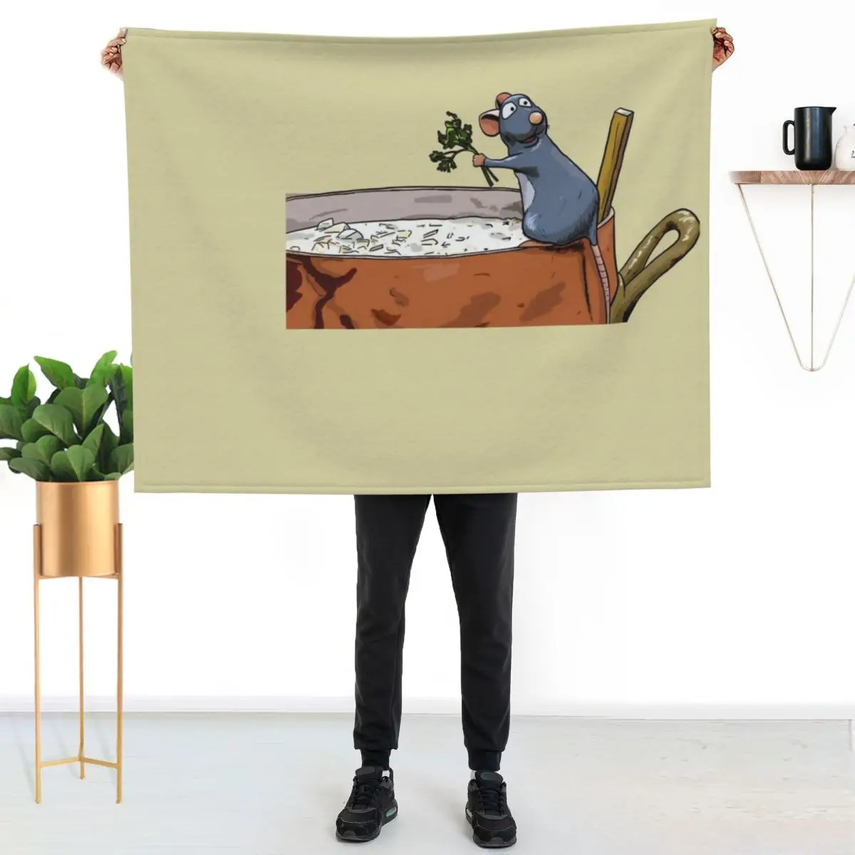 

Ratatouille Throw Blanket Lightweight Warm Blanket for Travel Camping