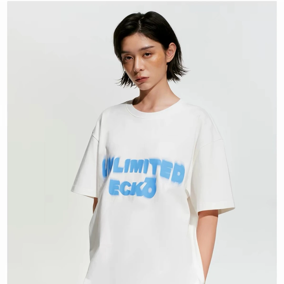 ECKO 2026 New Rhino Men's and Women's Street Trendy Cotton T-shirt, Hip Hop Rap Skateboarding ECKO Short Sleeve