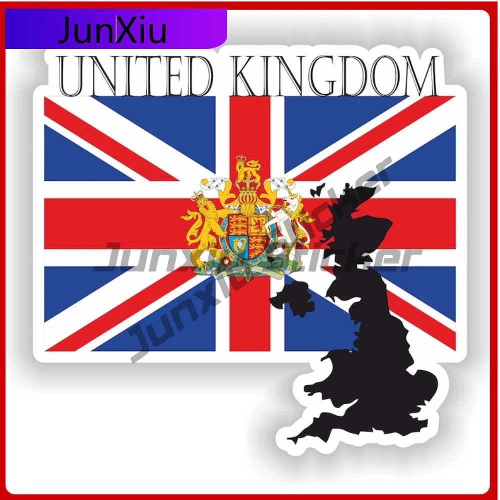 

United Kingdom Uk Flag National Emblem Map Outline Vinyl Sticker Graphic Personalized Stickers Waterproof Car Decals Accessories