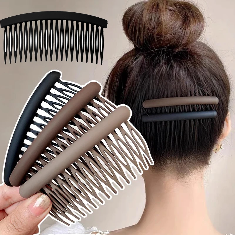 Women Invisible Broken Hair Hairpins Hair Tools Roll Curve Needle Bangs Fixed Insert Comb Professional Styling Accessories