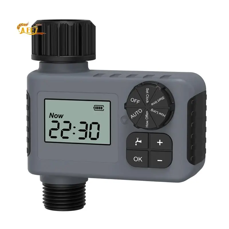 

AEE7-Electronic Garden Water Timer With LCD Screen Single-Outlet Hose Irrigation Controller Efficient Water Management Tool