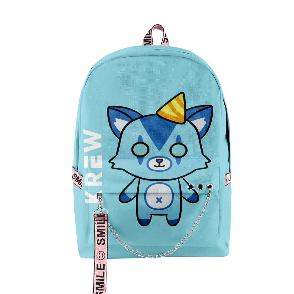 Popular Novelty ItsFunneh Krew District 3D Print School Bags Unisex Oxford Waterproof Notebook multifunction Travel Backpacks