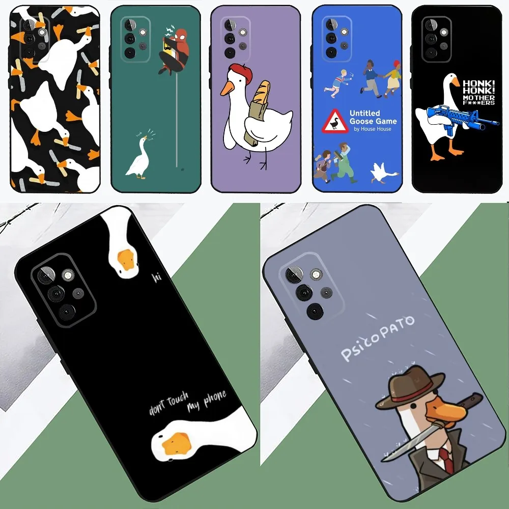 Untitled-Goose Game   Phone Case For SamsungS24,23,22,21,S20 ,Pro10,S30Plus,S9,20lite Ultra Black Cover