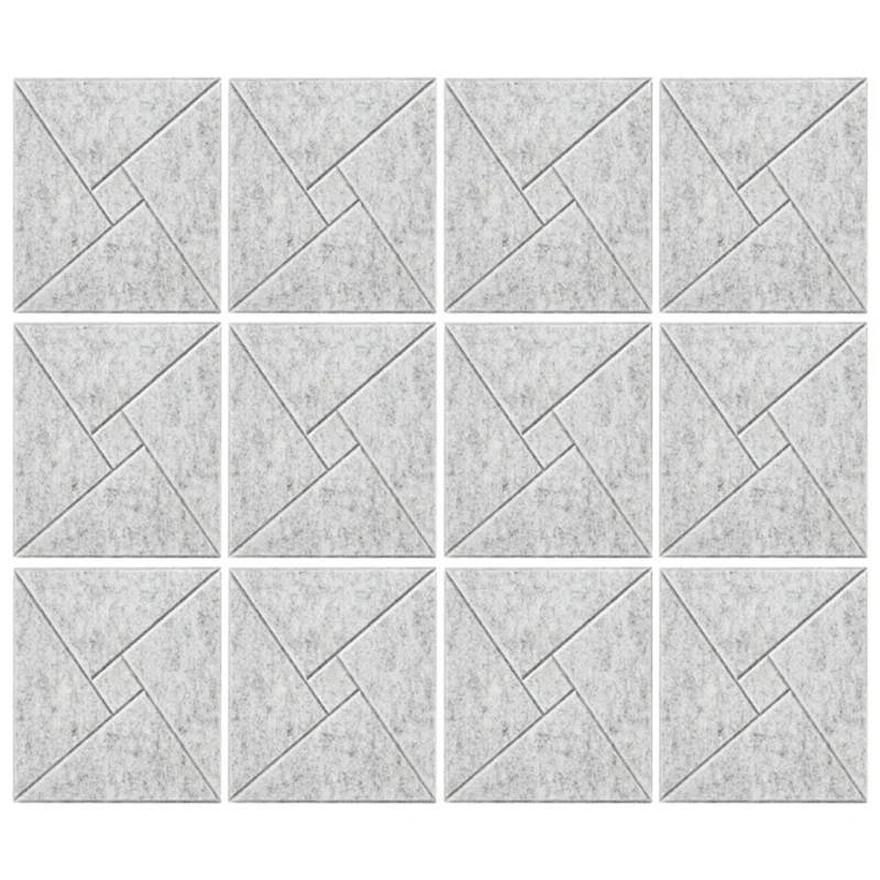 

RTSHE-12Pcs Acoustic Panels With Self-Adhesive, 12X12x0.4In Sound Proof Foam Panels, Sound Absorbing Tile For Walls