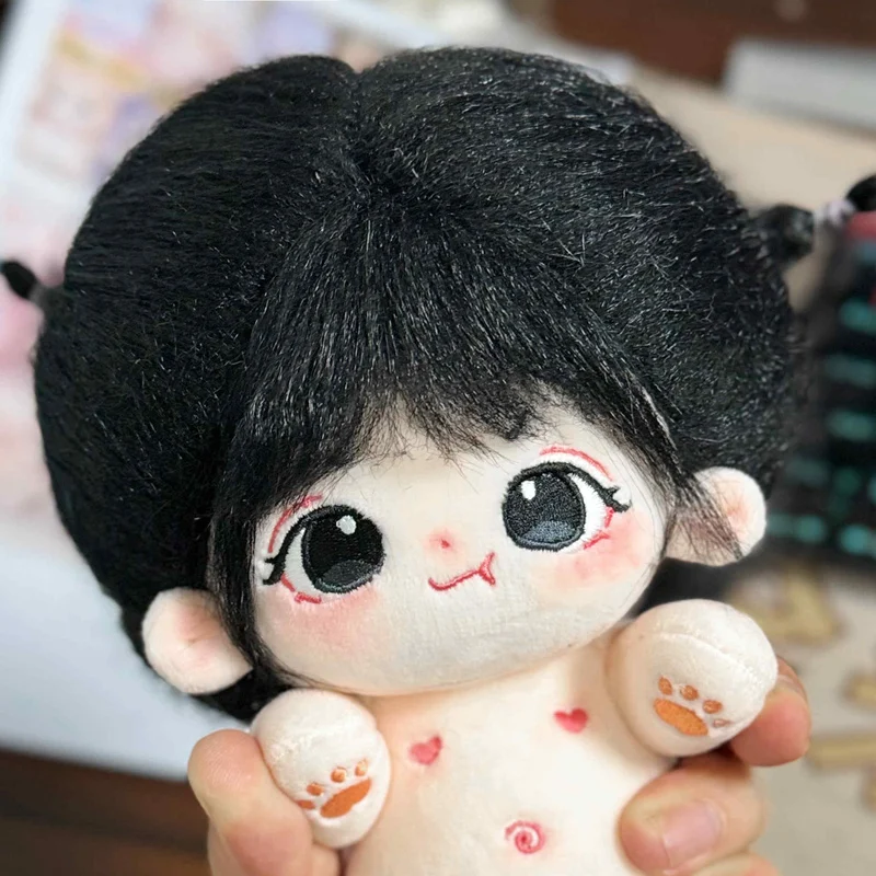 20cm Kawaii Plush Cotton Doll Idol Stuffed Super Star Figure Dolls No Attribute Crying Cotton Doll Can Change Clothes Kids Gift