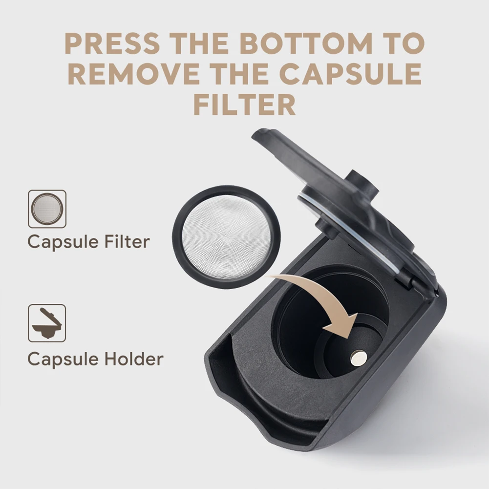 

Coffee Capsule Plus Powder Holder Adapter Reusable Capsule Holder for DOLCE GUSTO Edg LUMIO DG325 Coffee Machine