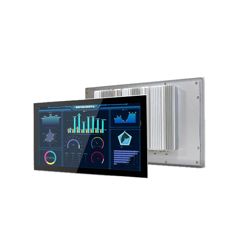 Embedded industrial control all-in-one computer ultra-thin fully enclosed intelligent industrial-grade tablet computer