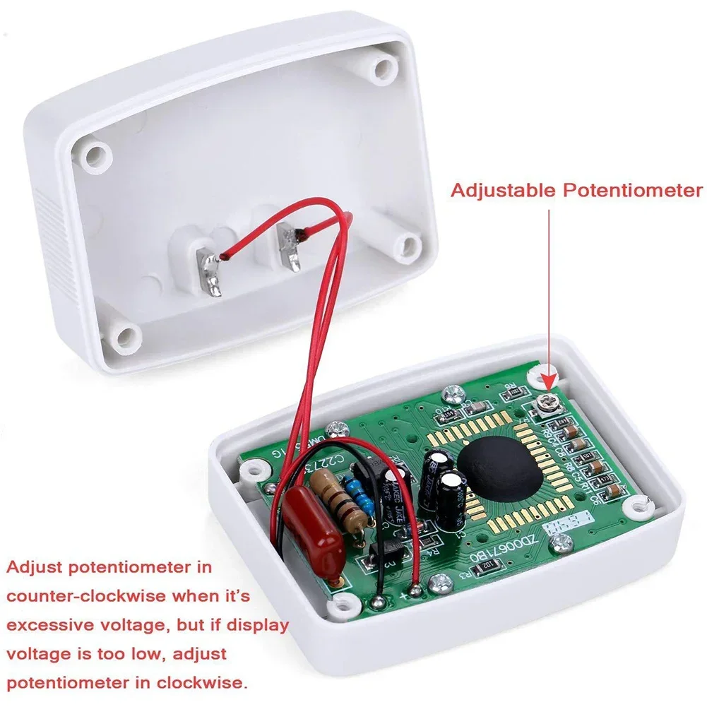 AC Voltmeter Plug DM55-1 110V-220V Digital AC LCD Digital Display Voltmeter EU US Plug Volt Meter Socket Voltage Tester