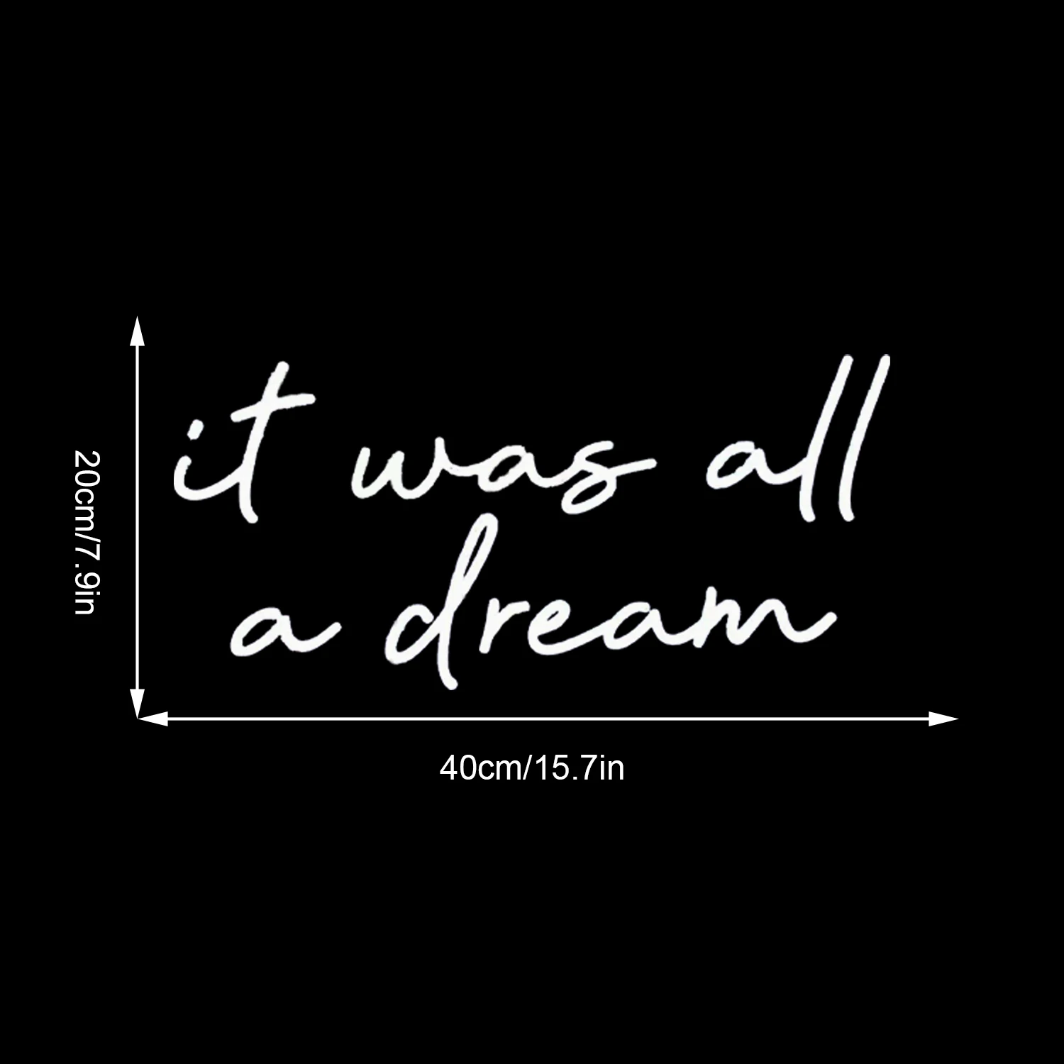 It Was All A Dream-señal LED de neón, decoración de pared para dormitorio, sala de estar, ambiente, luz, regalo de cumpleaños, fiesta, Bar, diseño espacial