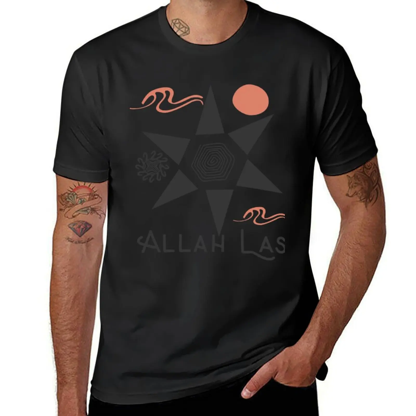 Allah Las T-Shirt blacks cute clothes korean fashion men t shirt