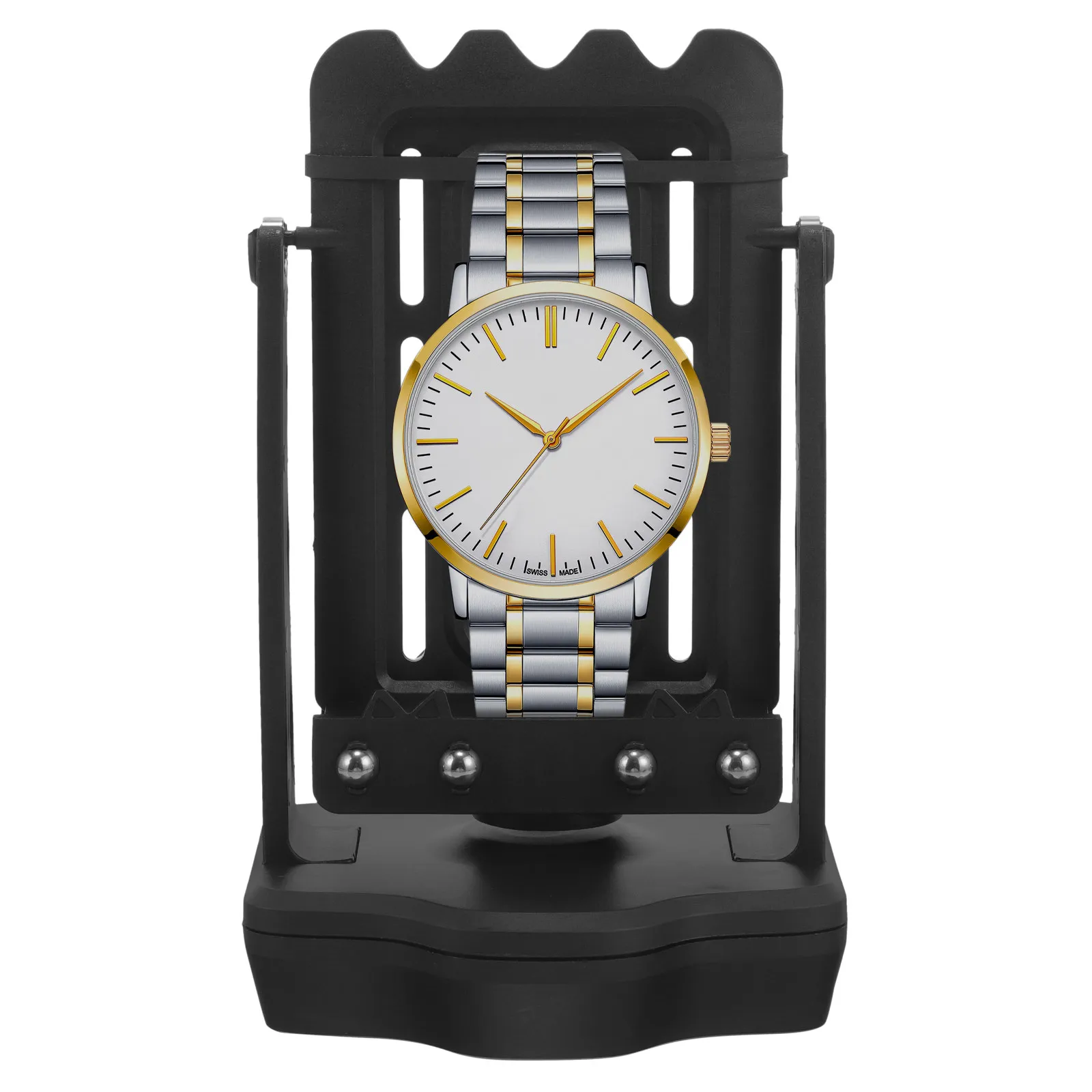 Silent Automatic Watch Winder Single Rotator for Mechanical Watches Portable Desktop Travel Watch Winding Device Sturdy Plastic