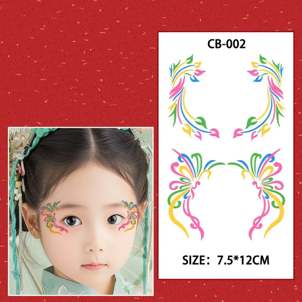 13 pcs Rainbow Star Eyes Tattoo Stickers Colorful Waterproof Temporary Tattoo Stickers Face Jewels Fashion Children Stickers