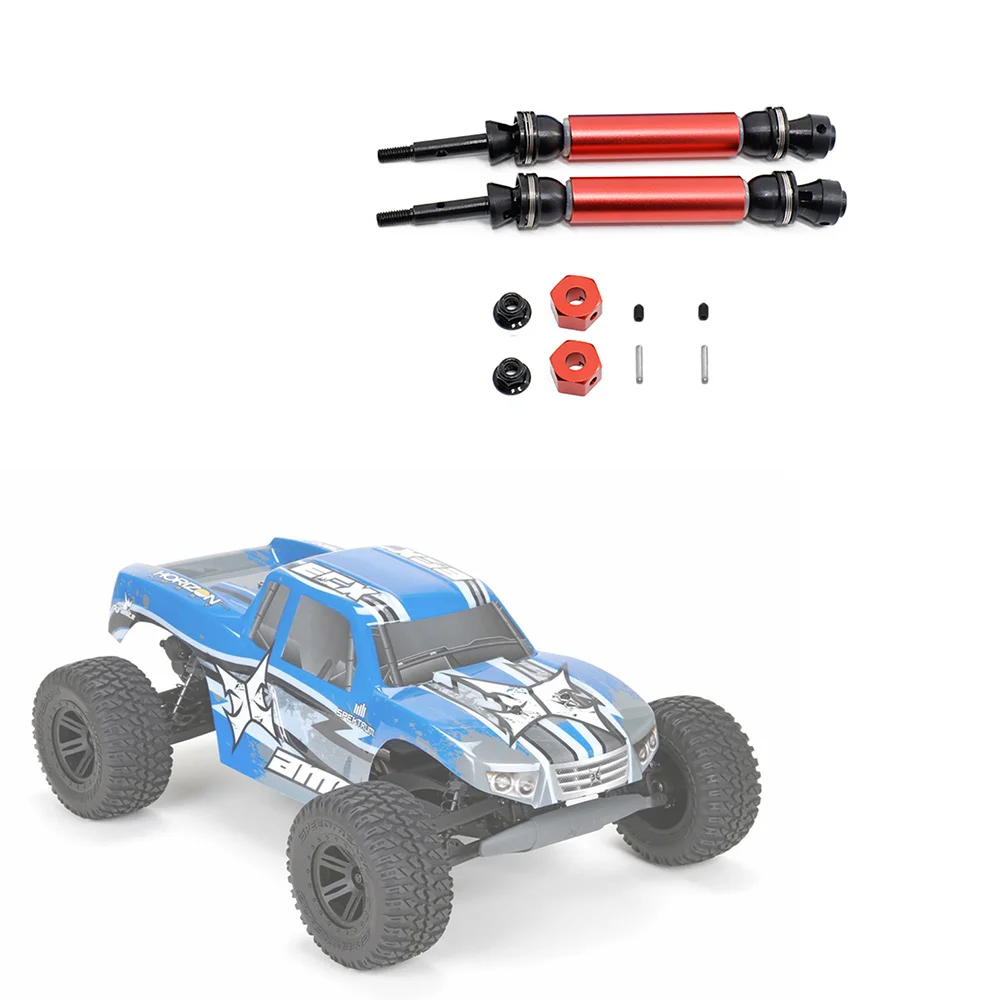 2Pcs Rear Drive Shaft CVD for 1/10 ECX 2WD Series Ruckus Torment Axe Brutus Circuit AMP RC Car Upgrade