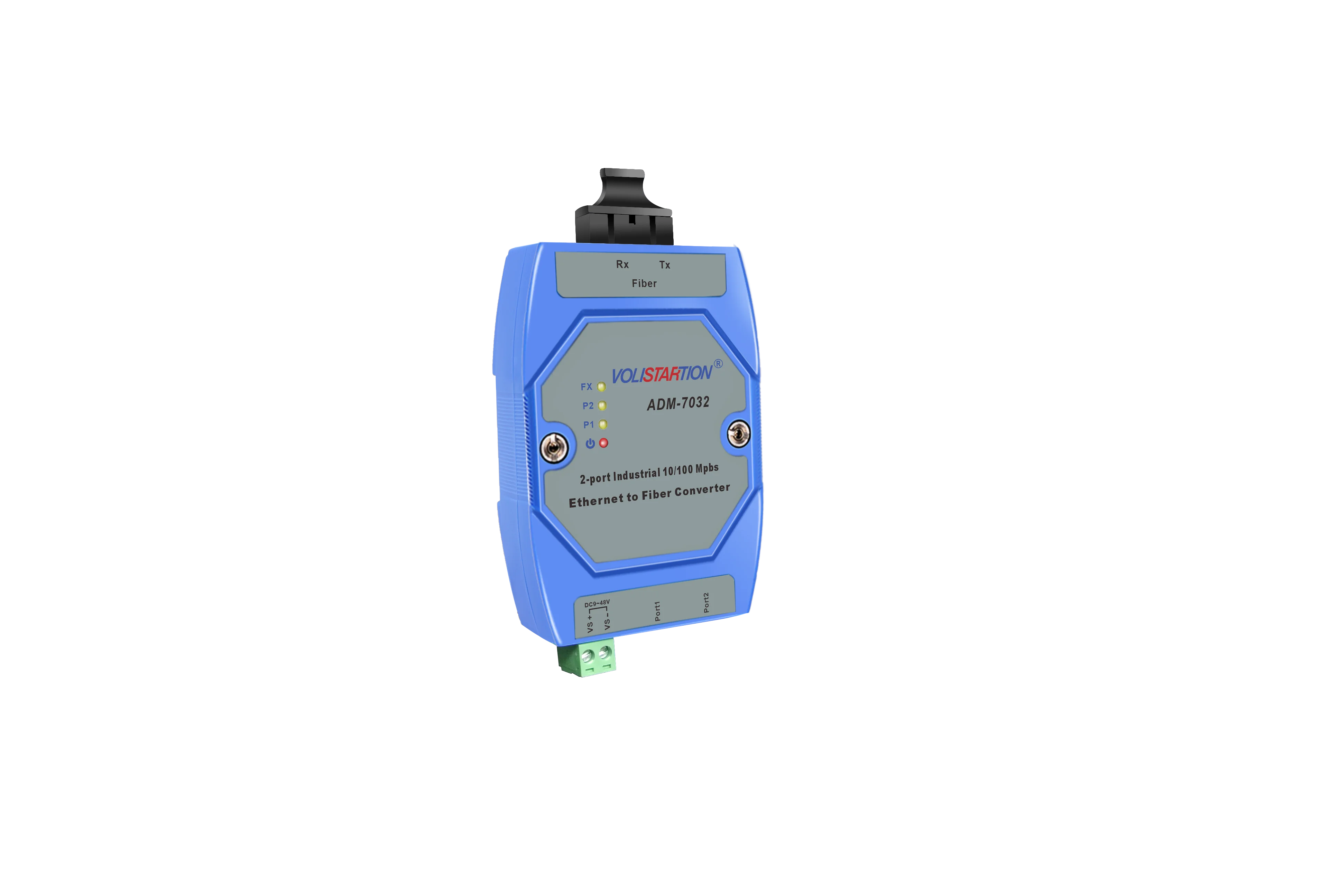 ADM-7032 Sc Sc1 Fc Industriële 1 Optische 2 Optische Transceiver Foto-Elektrische Converter Geleiderail