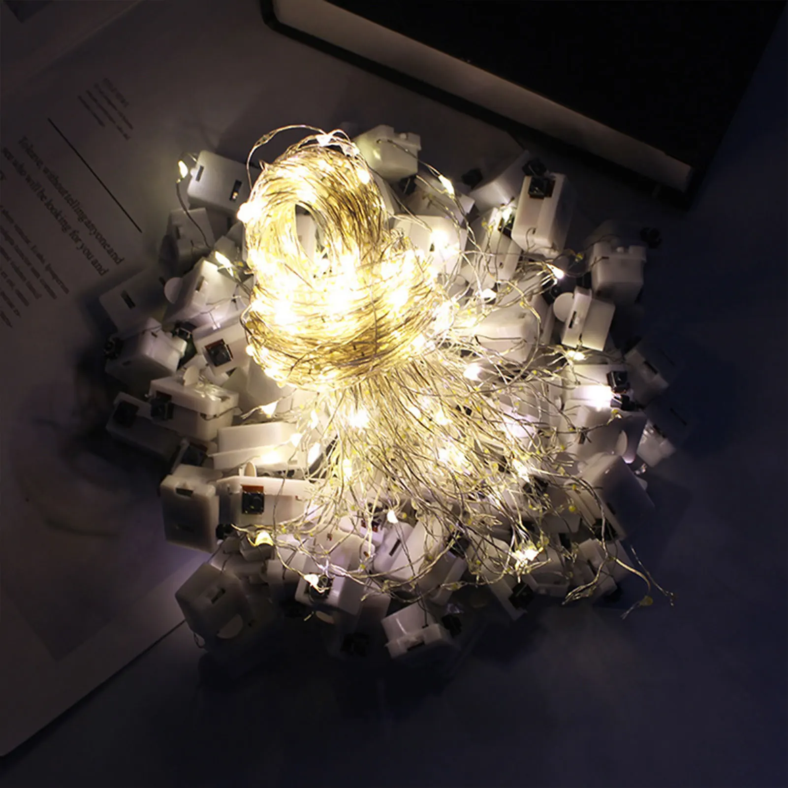 Indoor & Outdoor Fairy String Lights Warm Light Courtyard Decorative Ball Lamp for Wedding Festival Holiday