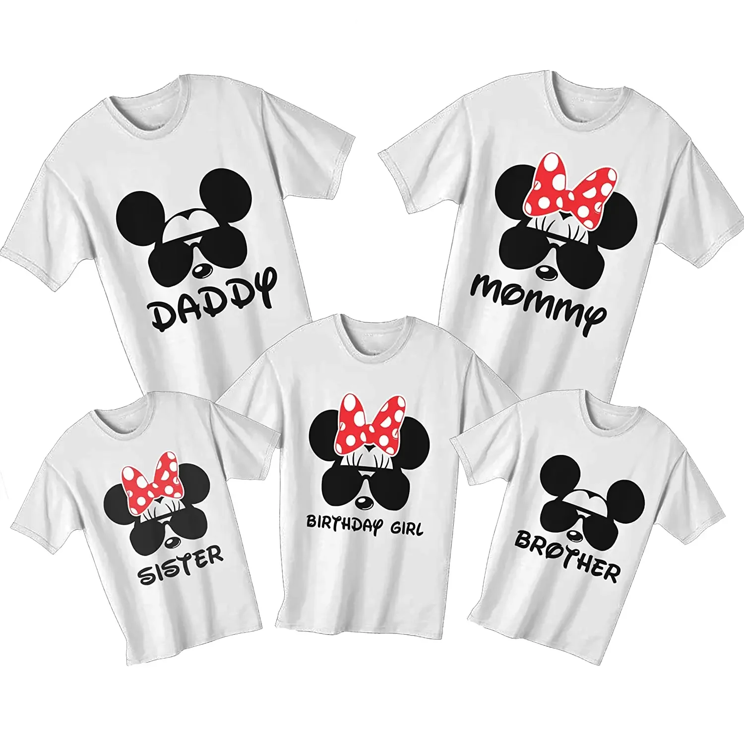 Custom T-Shirt Themed Party Family Wear T-Shirts Kids Mom & Dad Matching Family Outfits