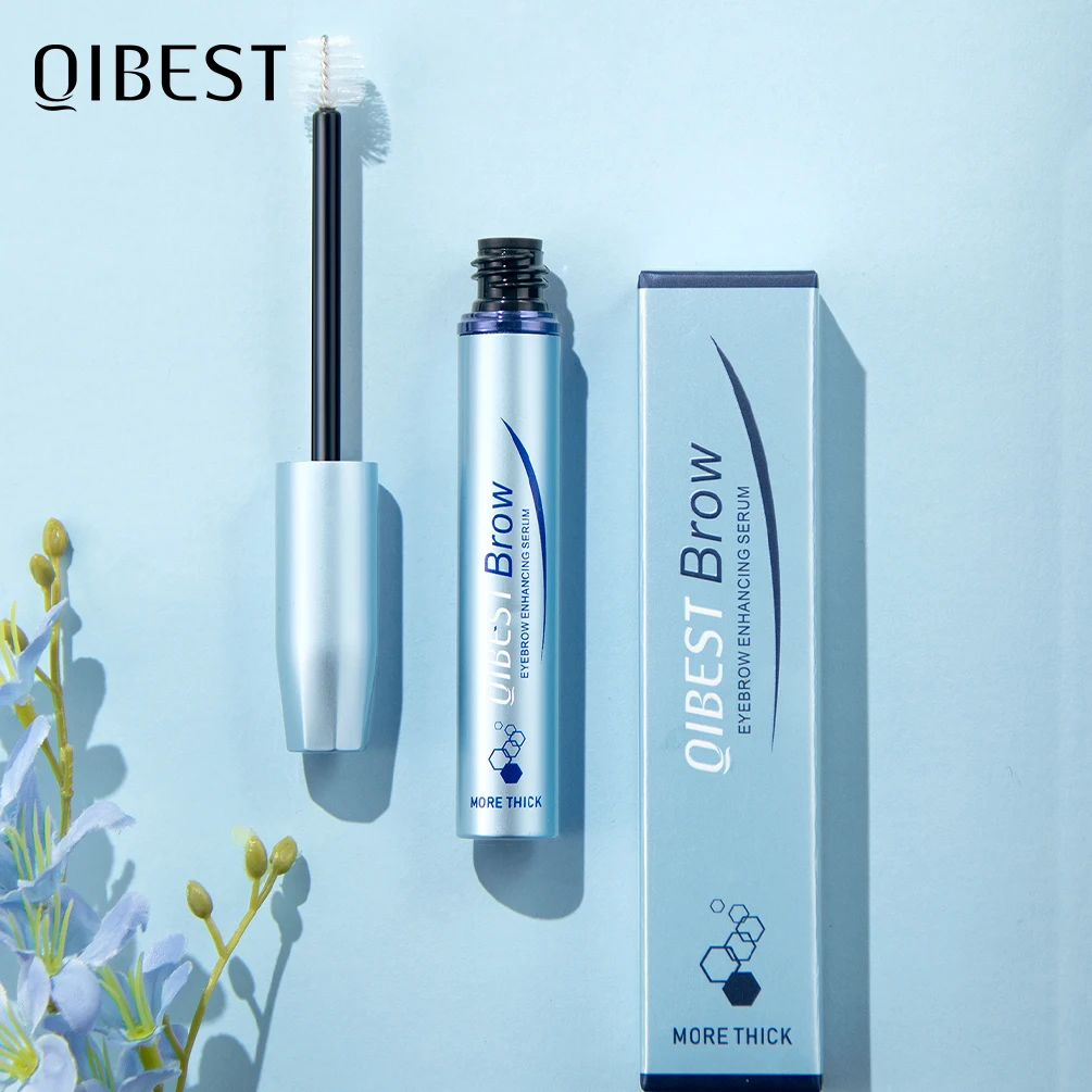 QIBEST-Soro Rápido De Crescimento De Sobrancelhas Para Mulheres, Natural Eye Brow Enhancers, Maquiagem Nutritiva, Brow Lift, Cosméticos Mais Grossos