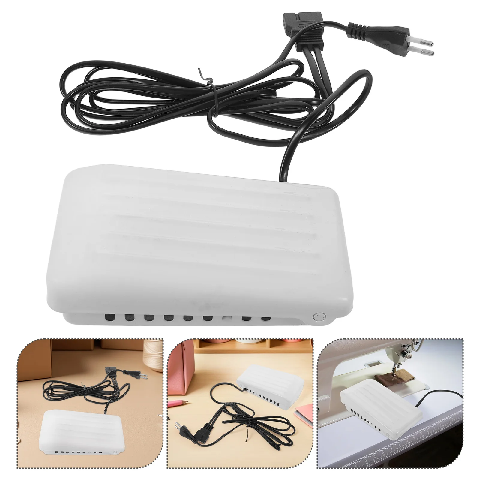 

Household Sewing Machine Foot Pedal Replacement Universal Metal Nonslip Control Pedal Power Cord Foot Controller Speed