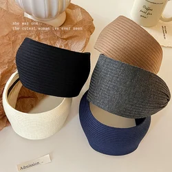 Wide Knitting Cotton Wrap Heandbnd For Women Sport Hairbands Girls Hairband Hoop Female Hair Accessories Headwear