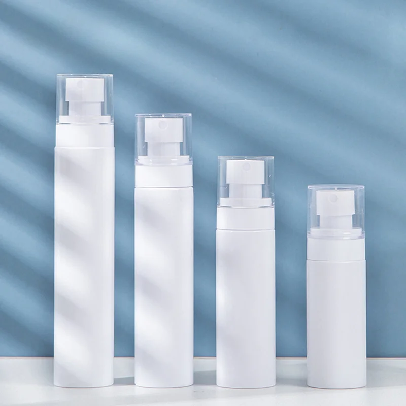 60/80/100/120ml White Fine Mist Press Small Spray Bottle Atomized Empty Bottle Makeup Spray Bottle Travel Essentials косметика