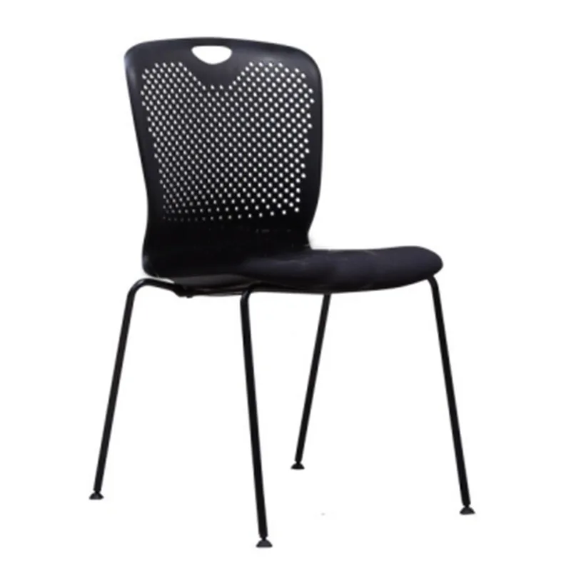 

Office chair, training, with tablet, meeting, black and white four-legged