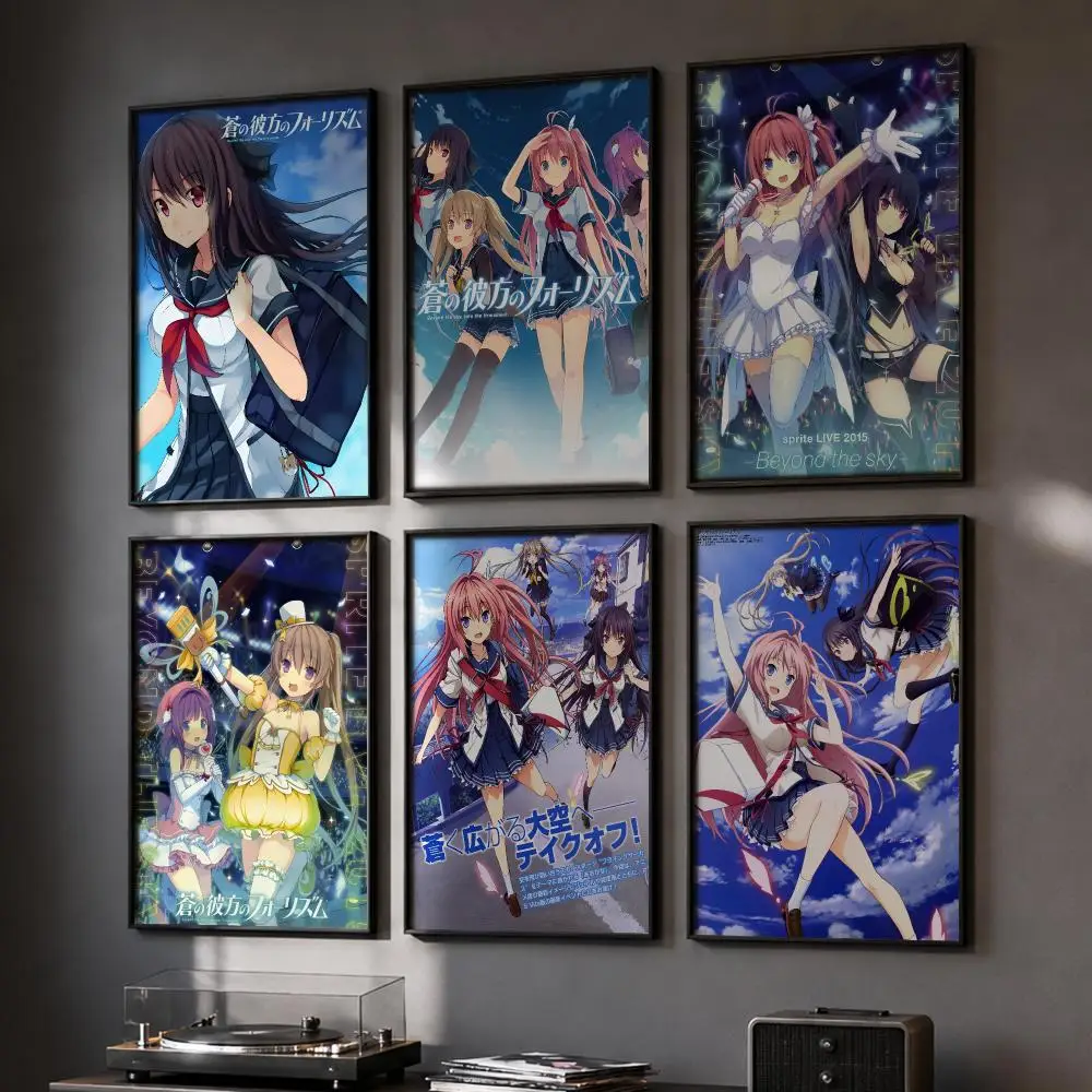 Aokana Four Rhythm Across The Blue Poster HD Home Wall Stickers House Hallway Living Room Bedroom Bar Office Decor Art Prints
