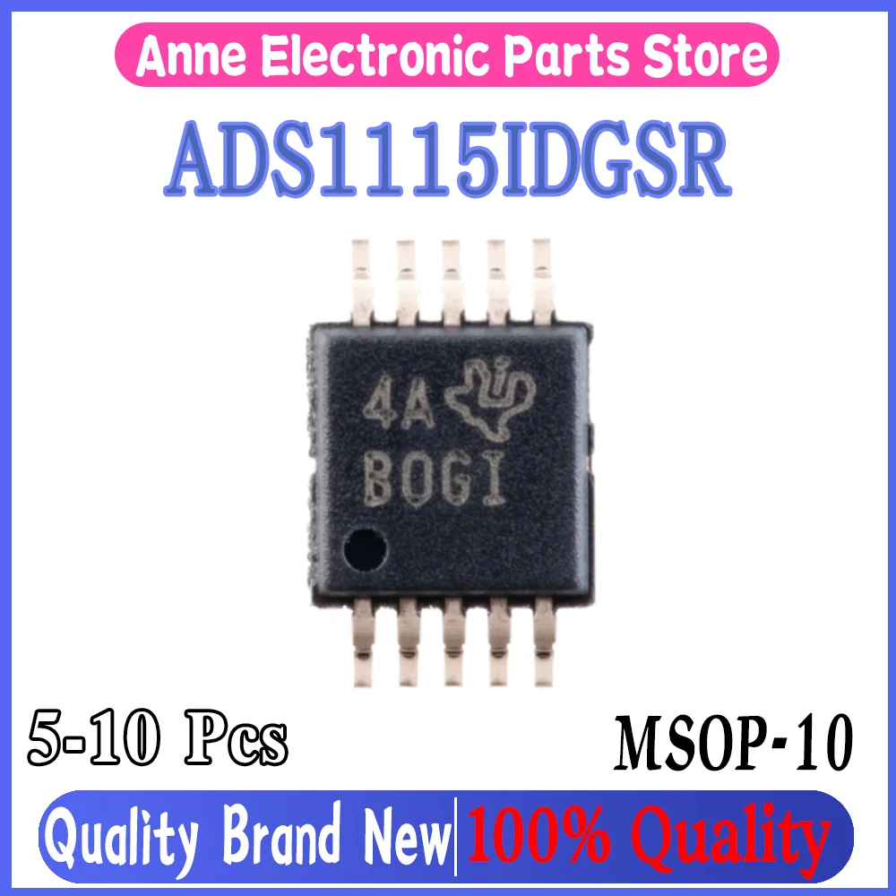 (5-10piece)100% New ADS1115IDGSR ADS1115IDGS ADS1115 MSOP-10 Chipset