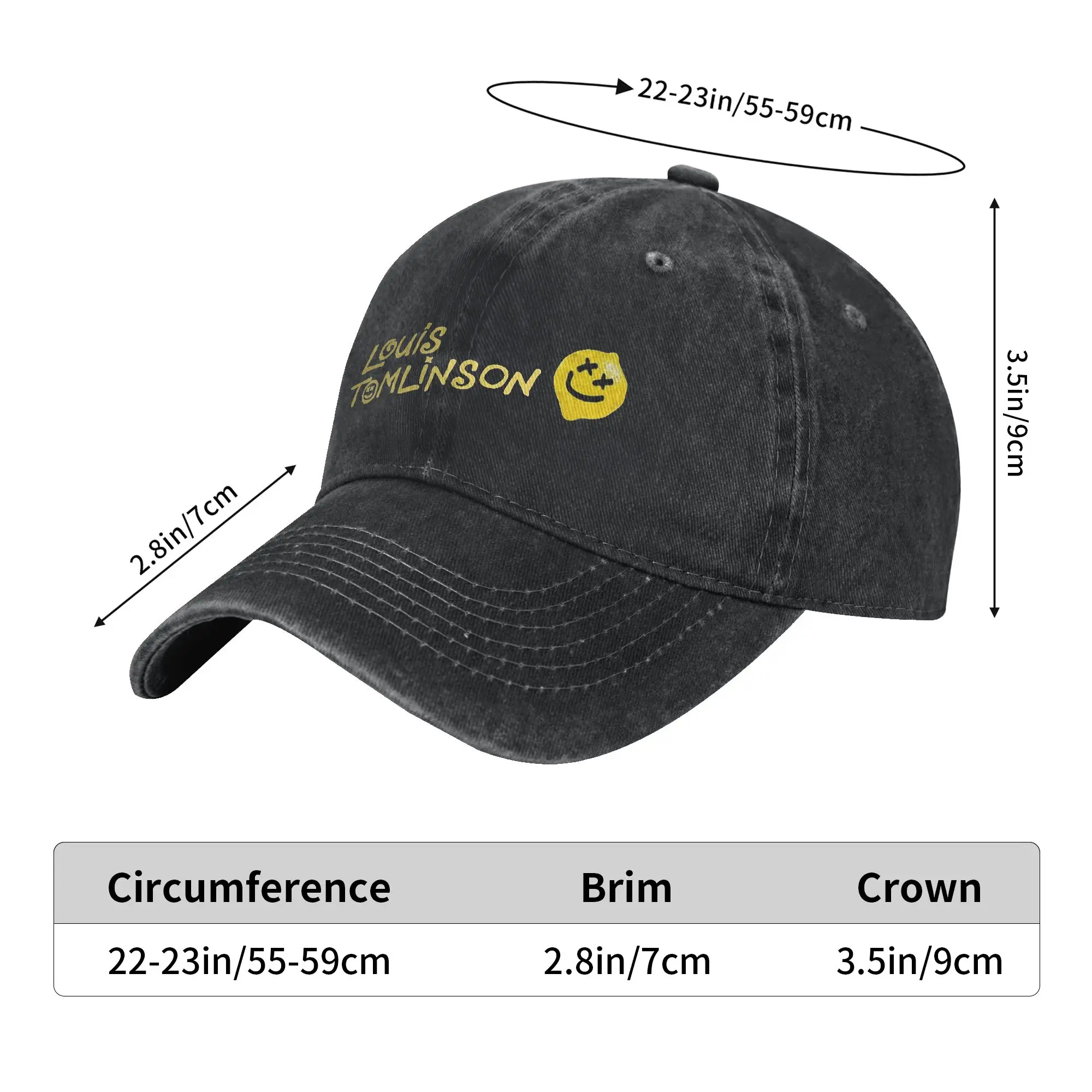 Louis Tomlinsons Lemonade Tour 2025 Accessories Baseball Cap Men Women Fashion  Hats Cap Adjustable Trucker Hat