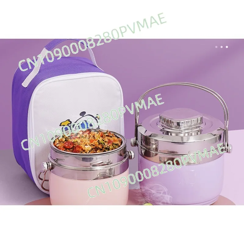 

Термос для еды из нержавеющей стали 304 | Многослойный портативный контейнер для бенто