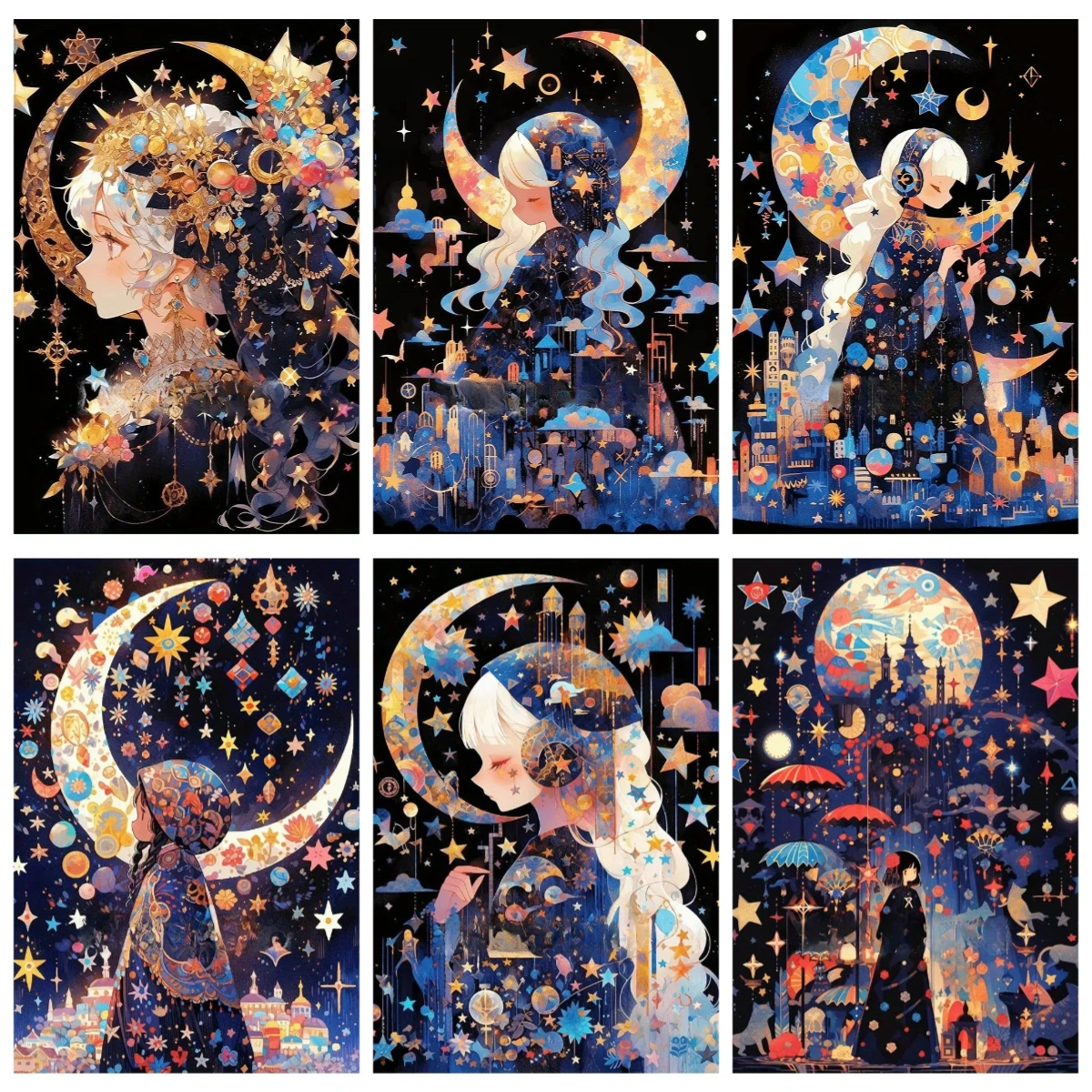 Home Decor Under 500 - 500/1000/1200/2000PCS Puzzles Beautiful girl under the