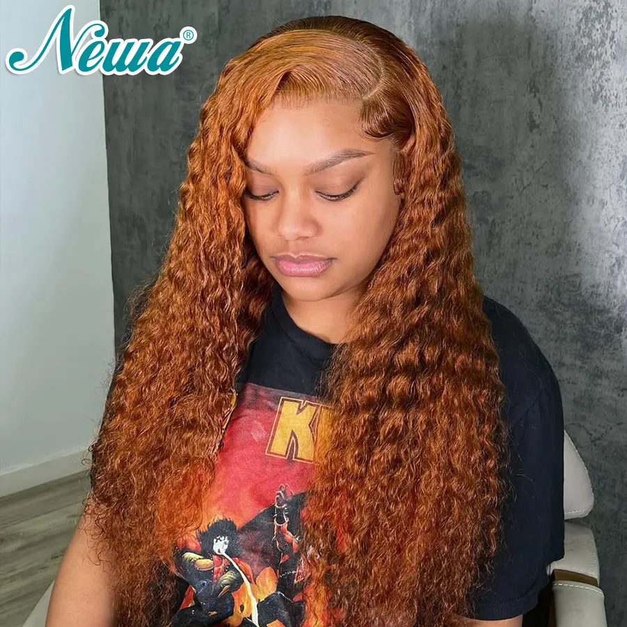 Newa Hair Side Part 13x6 HD Lace Frontal Human Hair Wig Pre Plucked Colored Ultra Fitted Glueless HD Lace Closure Wig For Women
