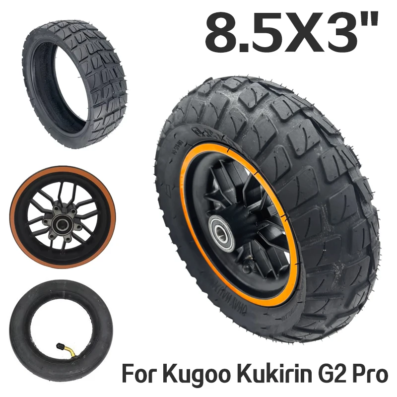 

8.5X3" Original Front wheel For Kugoo Kukirin G2 Pro Electric Scooter Wheel Hub with Inner Tube and Outer Tire Accessories