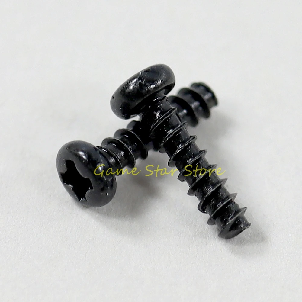 50pcs Replacement for PlayStation PS2 PS3 Controller Black Round Head Cross Screws Accessories