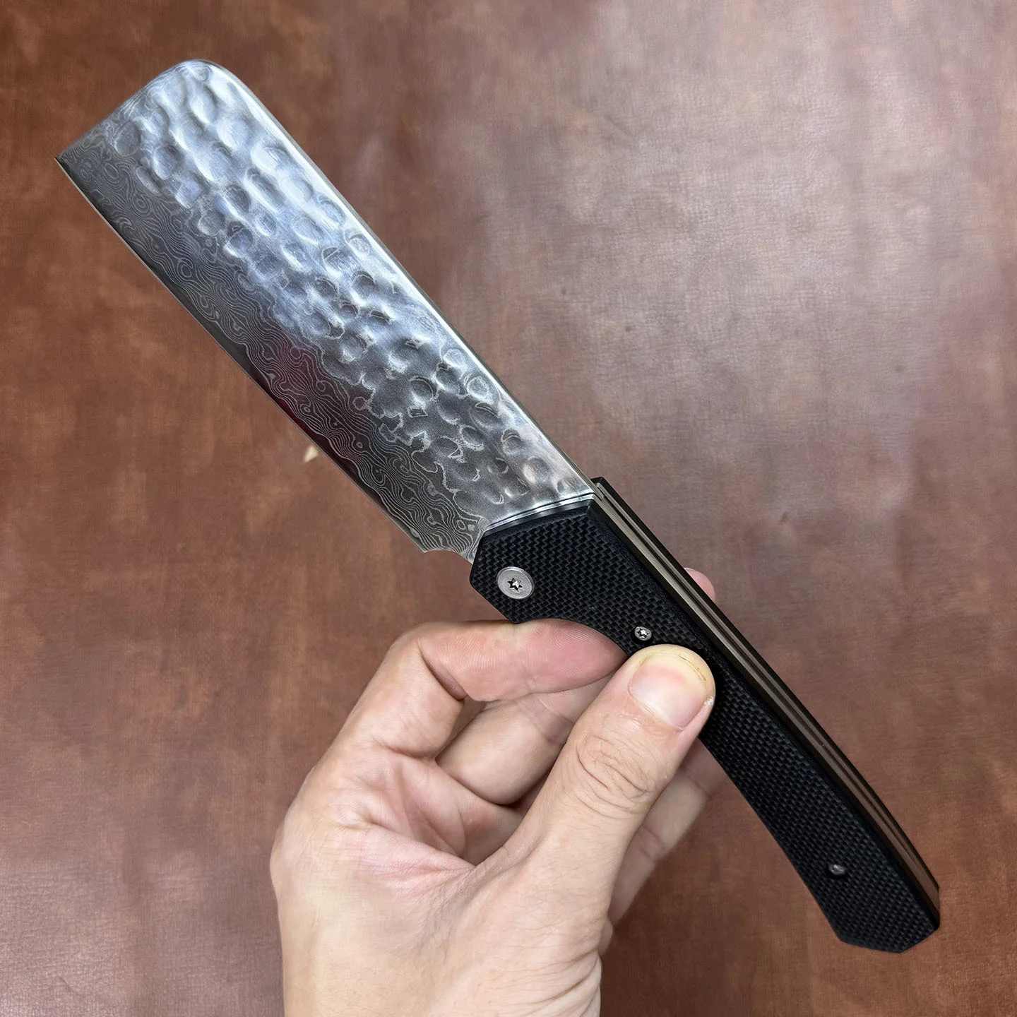 

4,7-дюймовый универсальный складной нож из дамасской стали, 10Cr15CoMov, лезвие G10, ручка для нарезки овощей, тесак для мяса, мини-кухонный нож