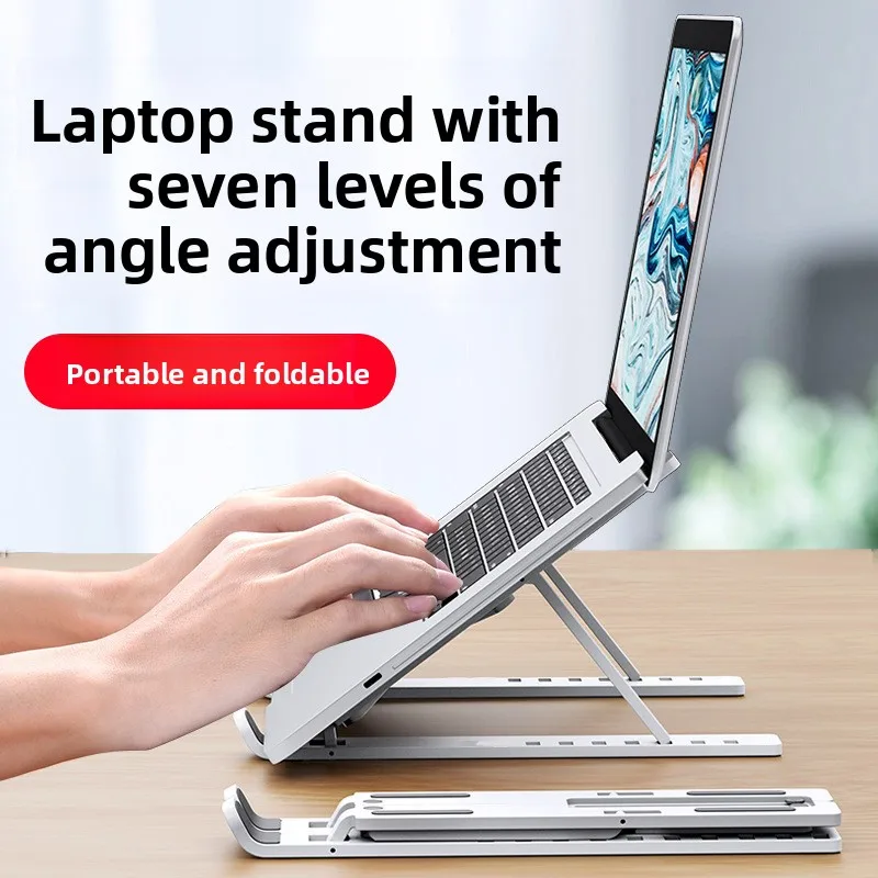 Foldable and Portable Laptop Stand, Adjustable Computer Monitor Base, for MacBook, iPad Air, Tablet, Notebook, S