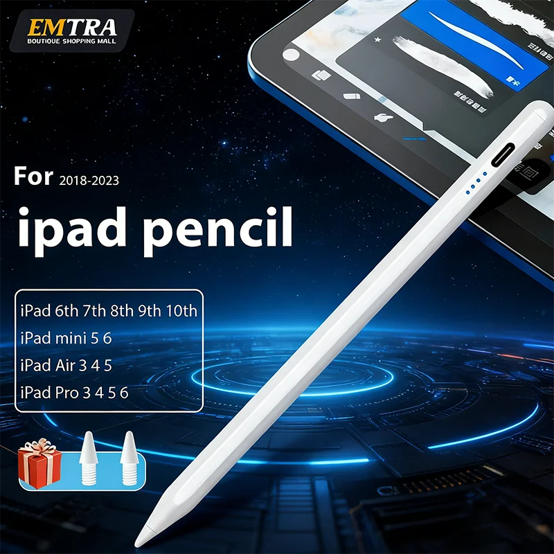 

For Apple Pencil Stylus For iPad A16 Air 11 5 4 Pro 11th 13 12.9 M5 M4 M3 M2 Pens 10 9 8 10th 9th Generation Mini 6 7 Touch Pen