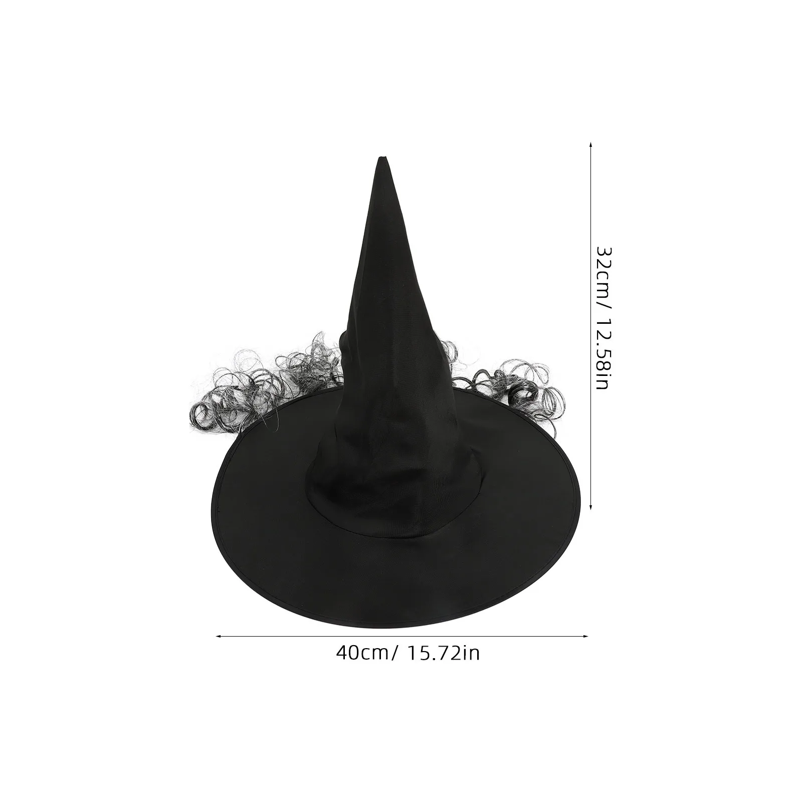 Witch Hat Women Halloween Cosplay Wide Brim Party Photo Prop Lightweight Festival Accessory Decorative Costume Hat